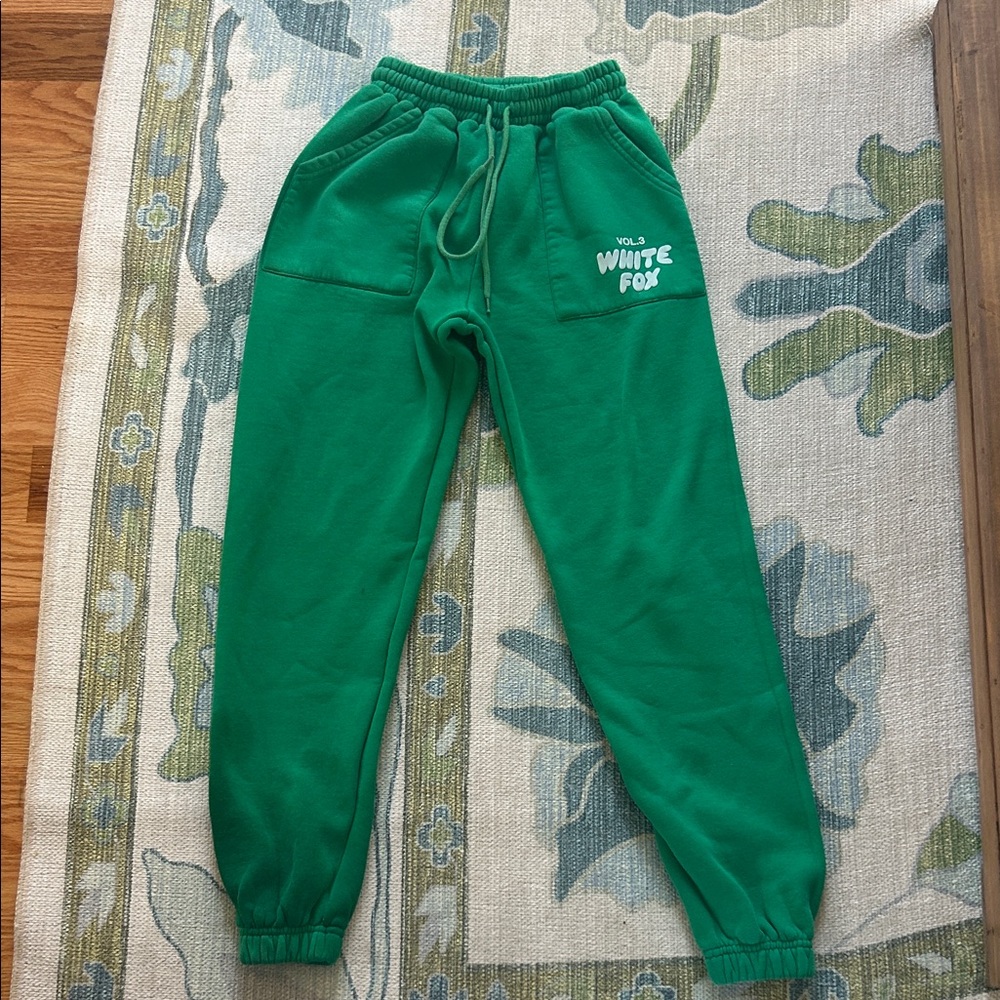 White Fox Boutique Green Kids Jogger Sweatpants